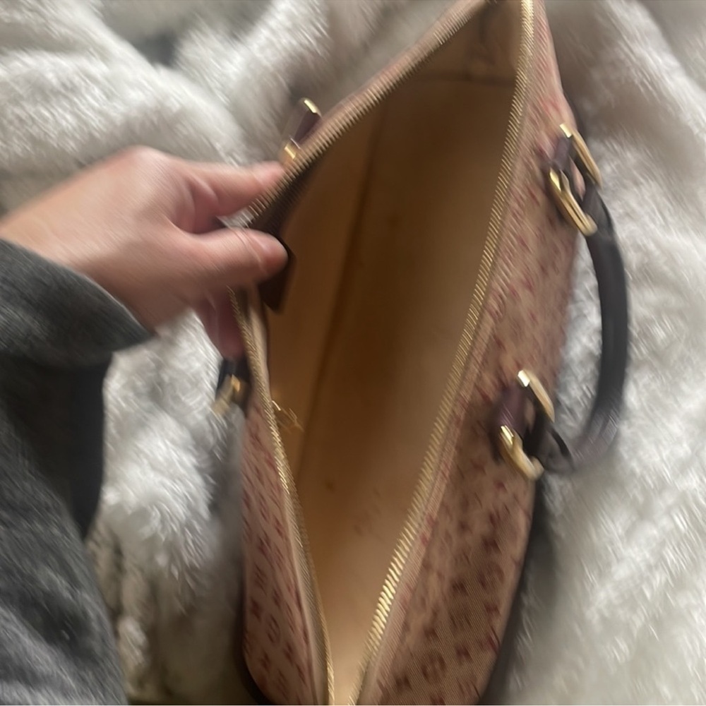 Vintage MiniLin Alma Louis Vuitton 
rare burgundy & pink oblong satchel - Picture 7 of 11